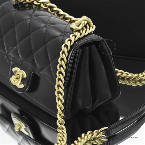 chanel gold plated flap bag|Chanel vintage flap bag.